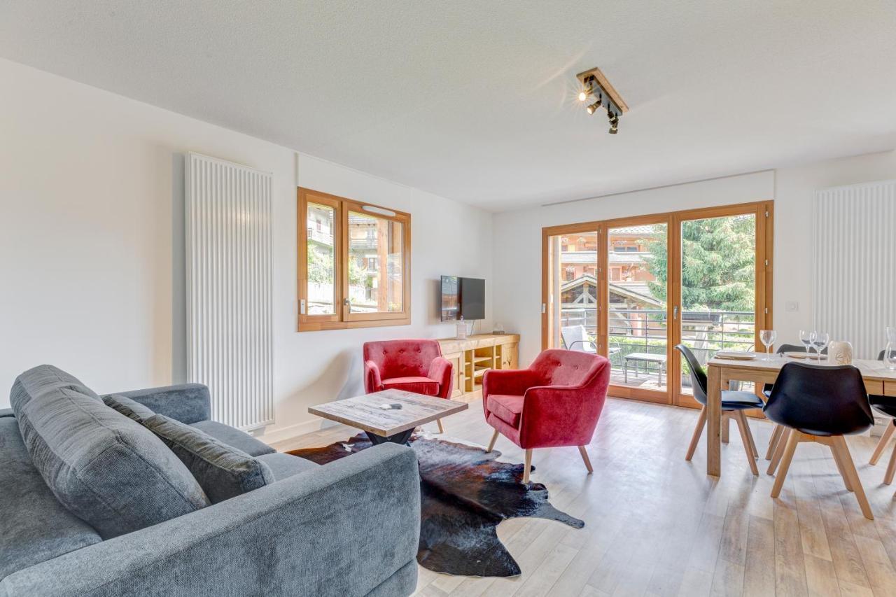 La Poudreuse - Duplex Avec Balcon Vue Montagne - Flumet Kültér fotó
