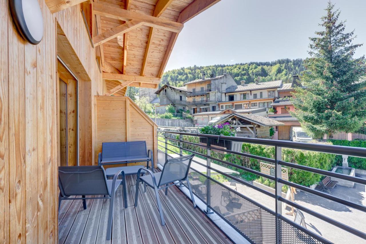 La Poudreuse - Duplex Avec Balcon Vue Montagne - Flumet Kültér fotó